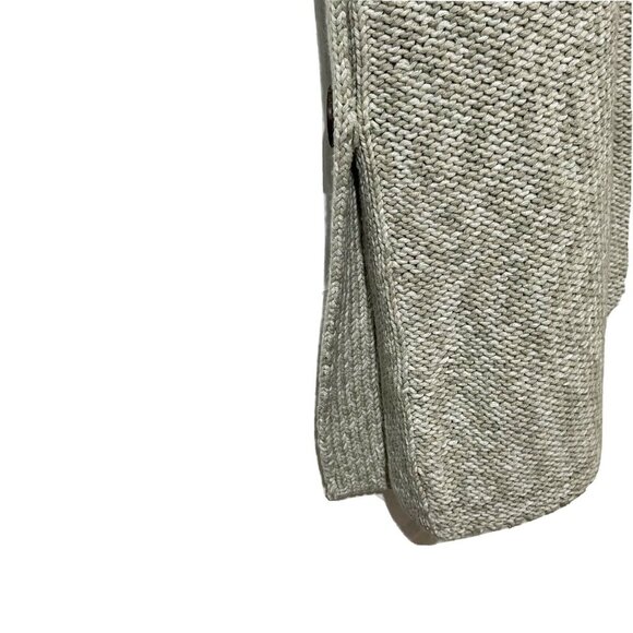 Pure Jill Womens Open Front Gray Knit Kimono Sleeve Cardigan Cotton Sweater M - Picture 5 of 10